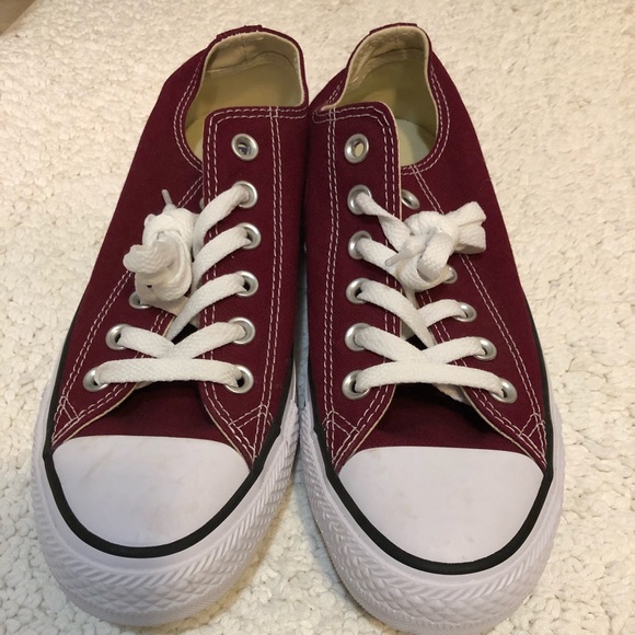 Converse Shoes - Maroon/red converse size 7.5 women’s